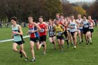 Alex Short leads eventual winner Jonathan Davies in the junior mens Liverpool Cross Challenge. David T. Hewitson/Sports for All Pics
